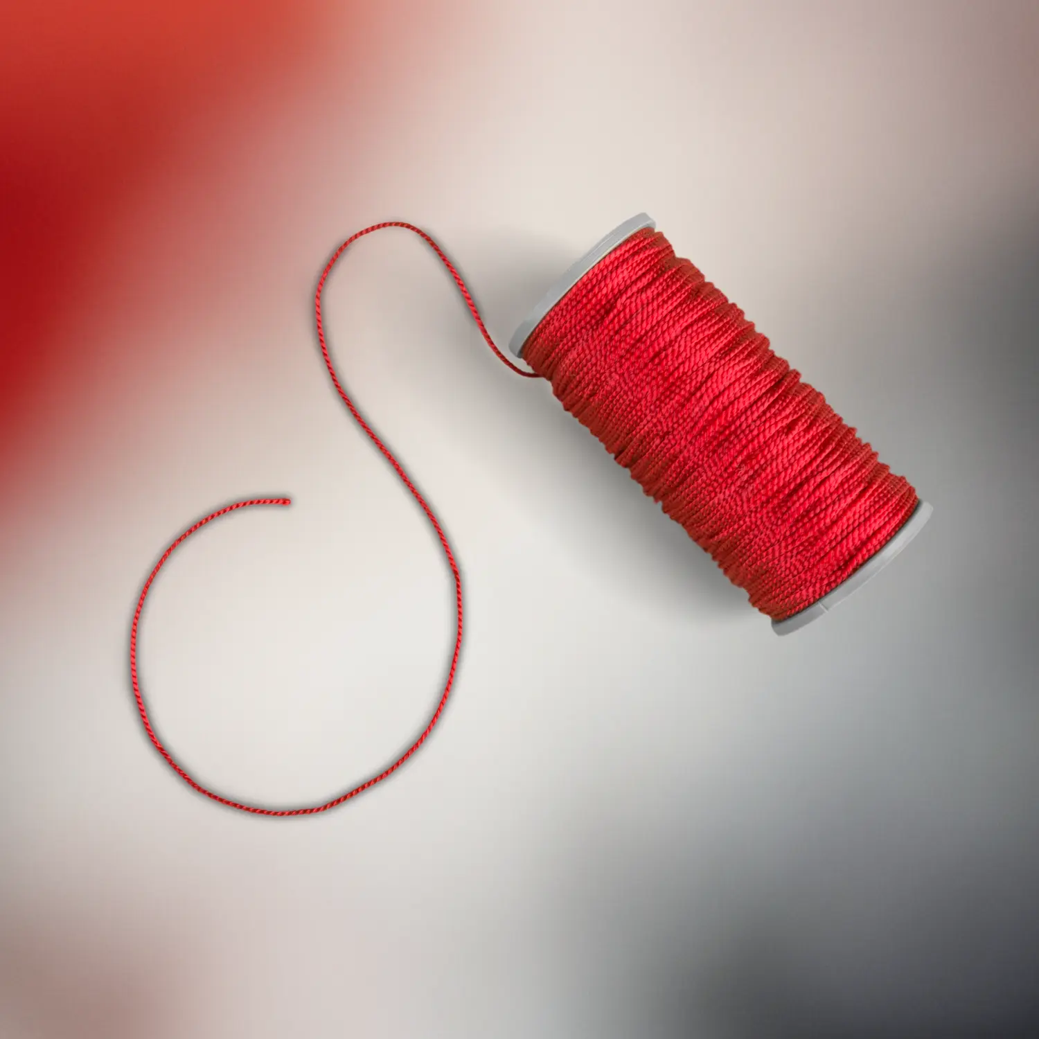 Bobine de fil rouge pour couture et macramé — Fil Dé Toile