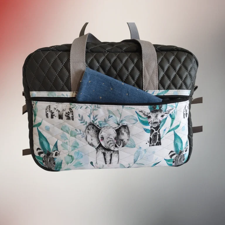 Poche extérieure zippée du sac à langer Bethléem, Fil Dé Toile