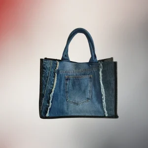 Dos du sac cabas Canopus, poche jean, Fil Dé Toile.