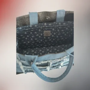 Intérieur sac Canopus, doublure coton imprimé, poche zippée, Fil Dé Toile.